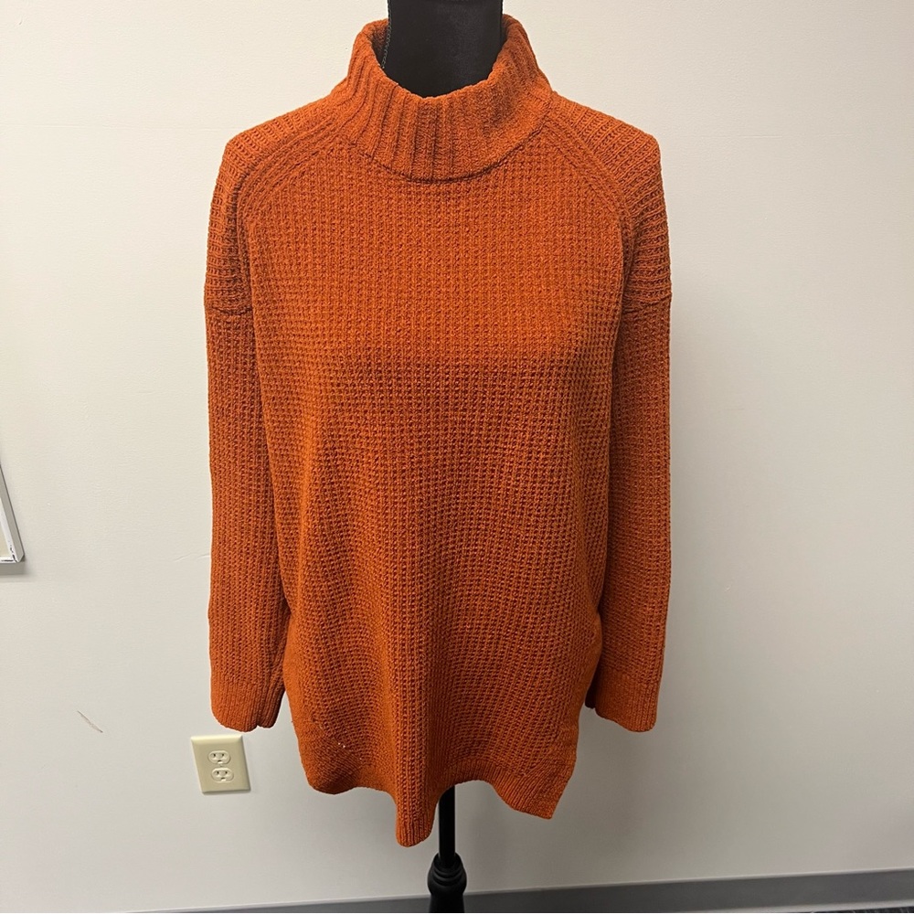 A New Day orange Oversized high neck sweater